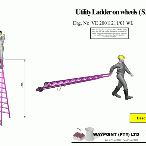 Utility Ladder On Wheels