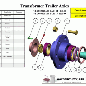Transformer Trailer Axles