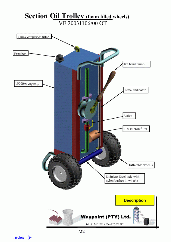 Section Oil Trolley