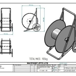 HYDRAULIC HOSE REEL TROLLEY