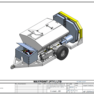 Stonedust Machine 2 wheel Hydraulic driven
