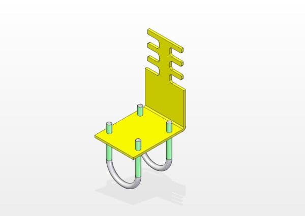 H Frame Bolt on Bracket
